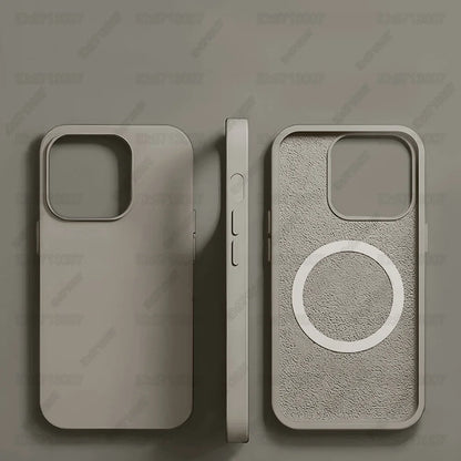 Magnetic Liquid Silicone Case for iPhone 16/15 Pro Max & 16 Plus