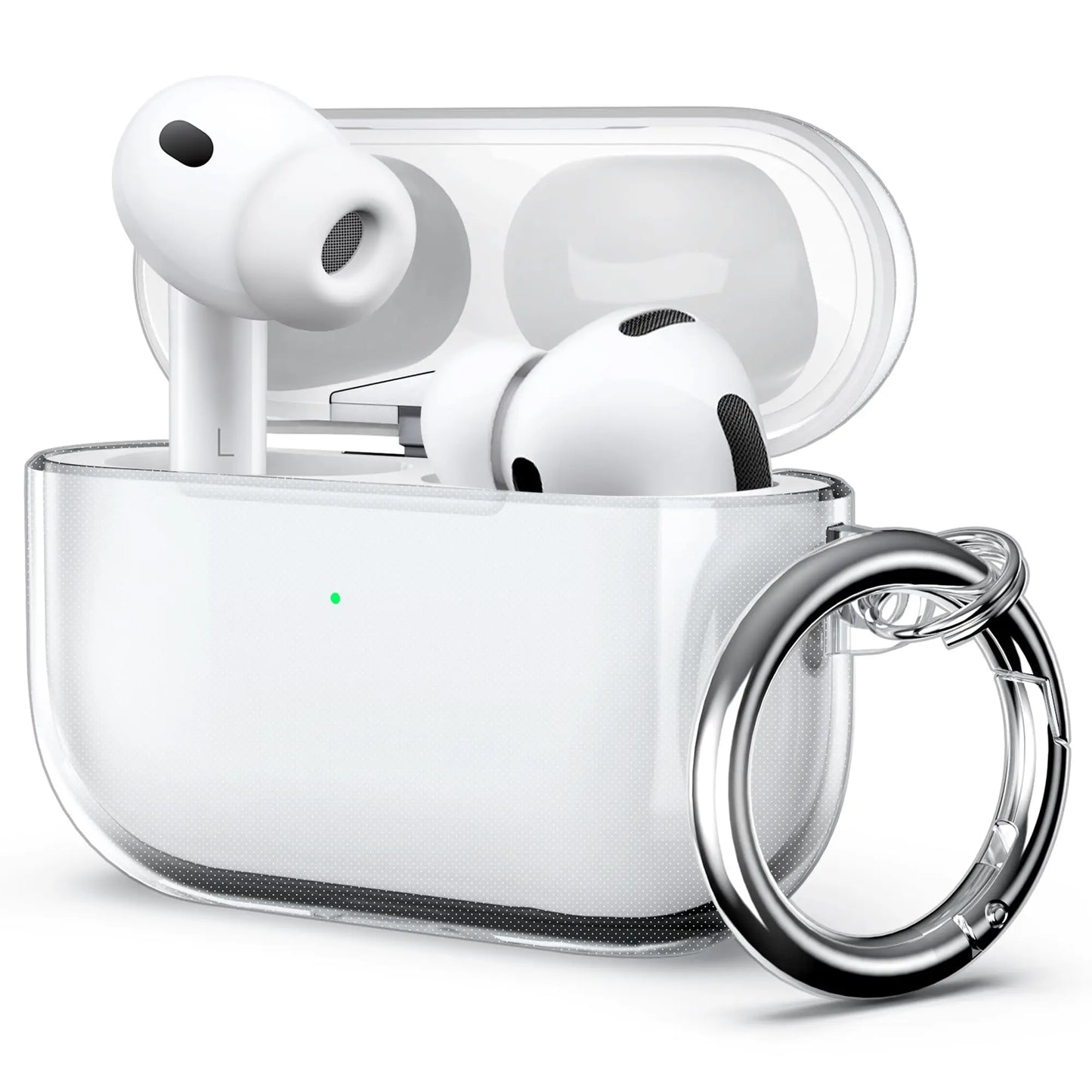 2025 Clear Case for AirPods Pro 3 – Shockproof Cover with Keychain & Cleaner Kit