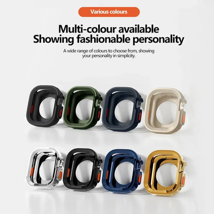 Full Coverage TPU Case for Apple Watch Ultra 2 & Series 8, 49mm Bezel Protector Bumper