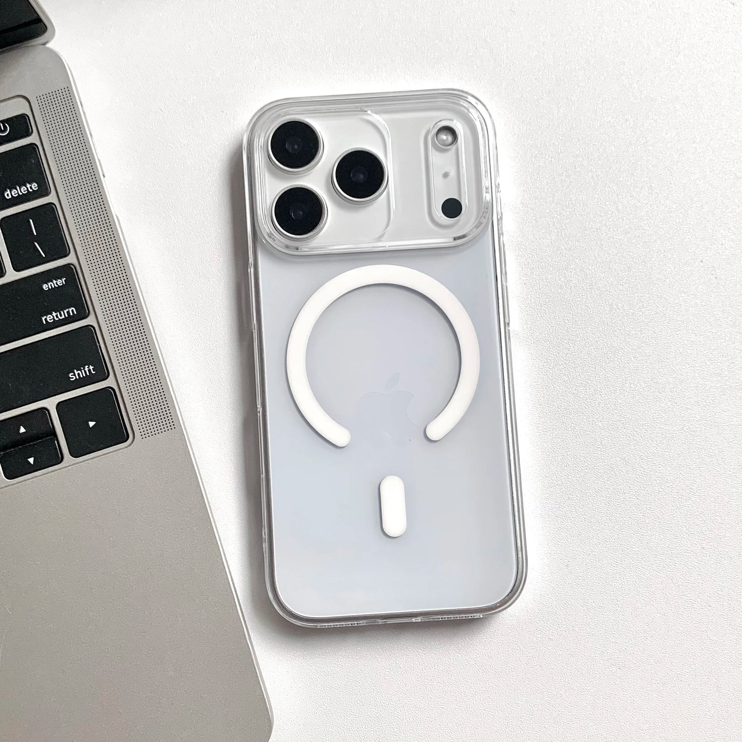 Transparent MagSafe Case for iPhone 17 Pro & 17 Pro Max Shockproof PC