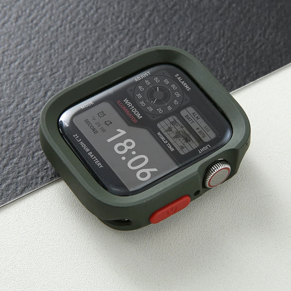 Soft Silicone Protective Case Cover for Apple Watch 41–49mm Series 4–10