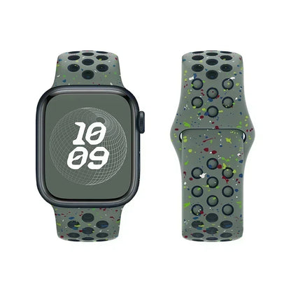 Silicone Sports Watch Strap for Apple Watch Ultra 2/10/9/8/7/6/SE 49–41MM Band