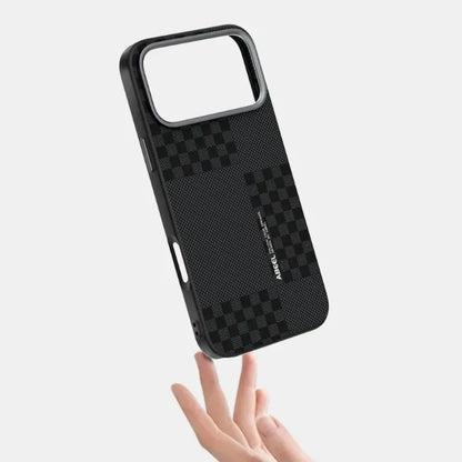 Business Carbon Fiber Slim Case for iPhone 17 Air 16E 15 14 Plus Pro Max Cover