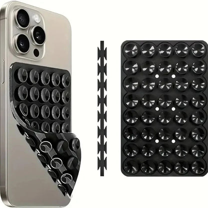 Silicone Suction Phone Case Mount Non-Slip Stand for Selfies & Videos - Mixed Colors