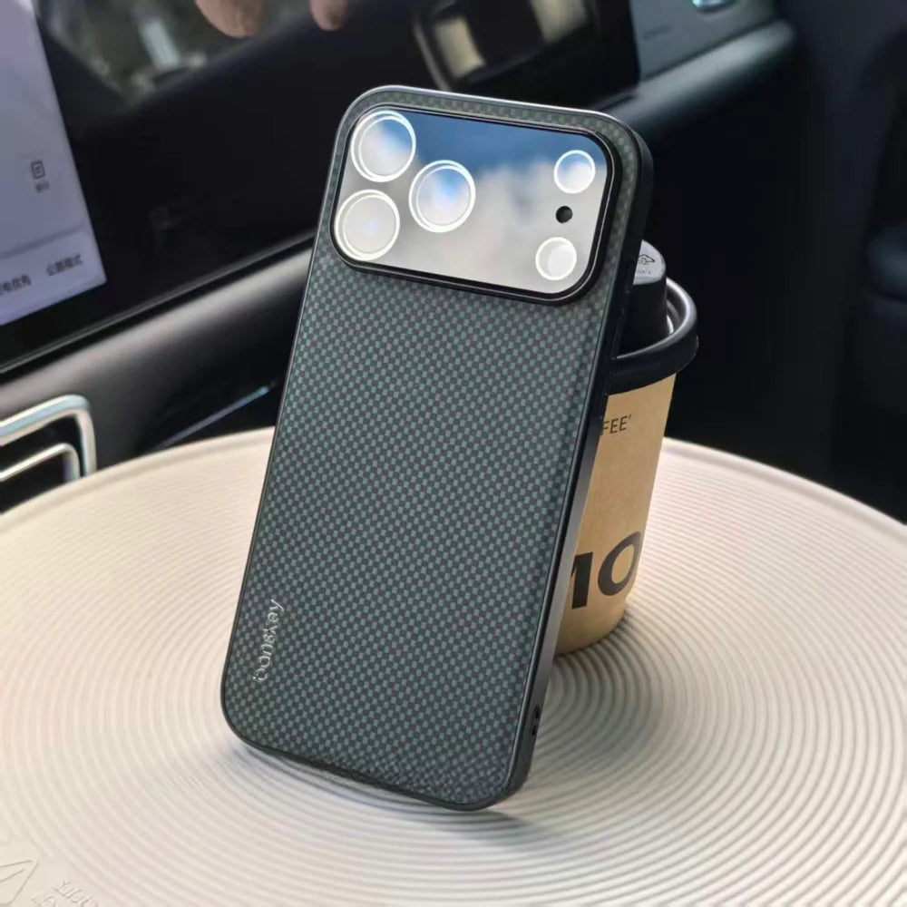 Fashion Carbon Fiber Kevlar Case for iPhone 17 Air 16 15 14 13 Pro Max