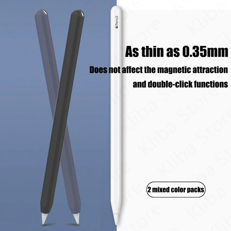 2-Pack Ultra-Thin Silicone Case for Apple Pencil 2nd Gen – Protective Skin