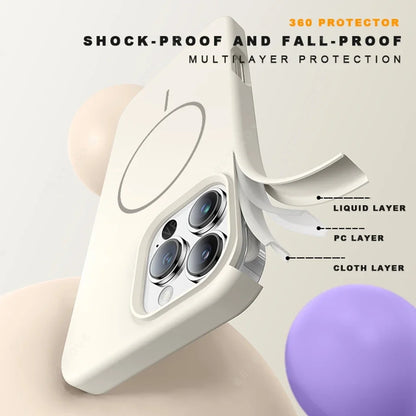 MagSafe Silicone Case with Lanyard for iPhone 15/16 Plus & Pro Max