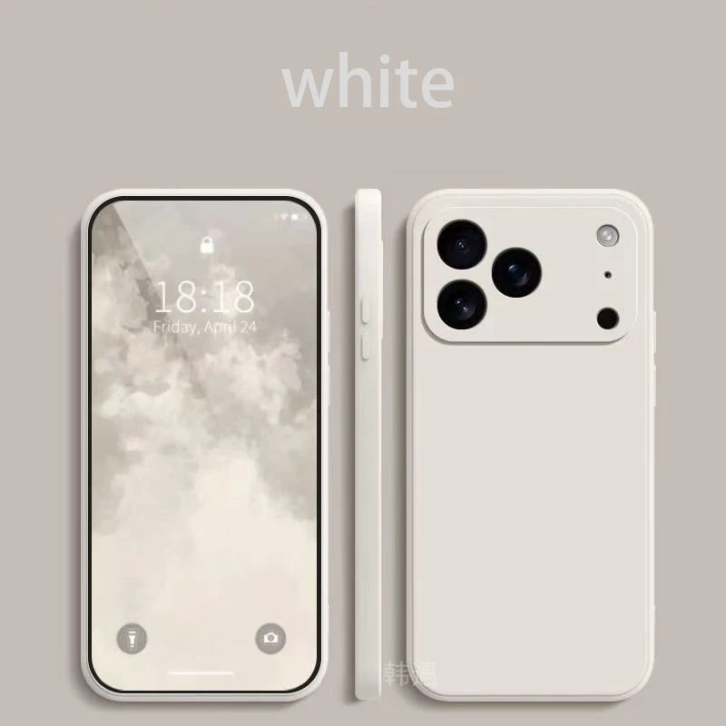 Square Liquid Silicone Soft Case for iPhone 17 Pro Max & 17 Air Shockproof Cover