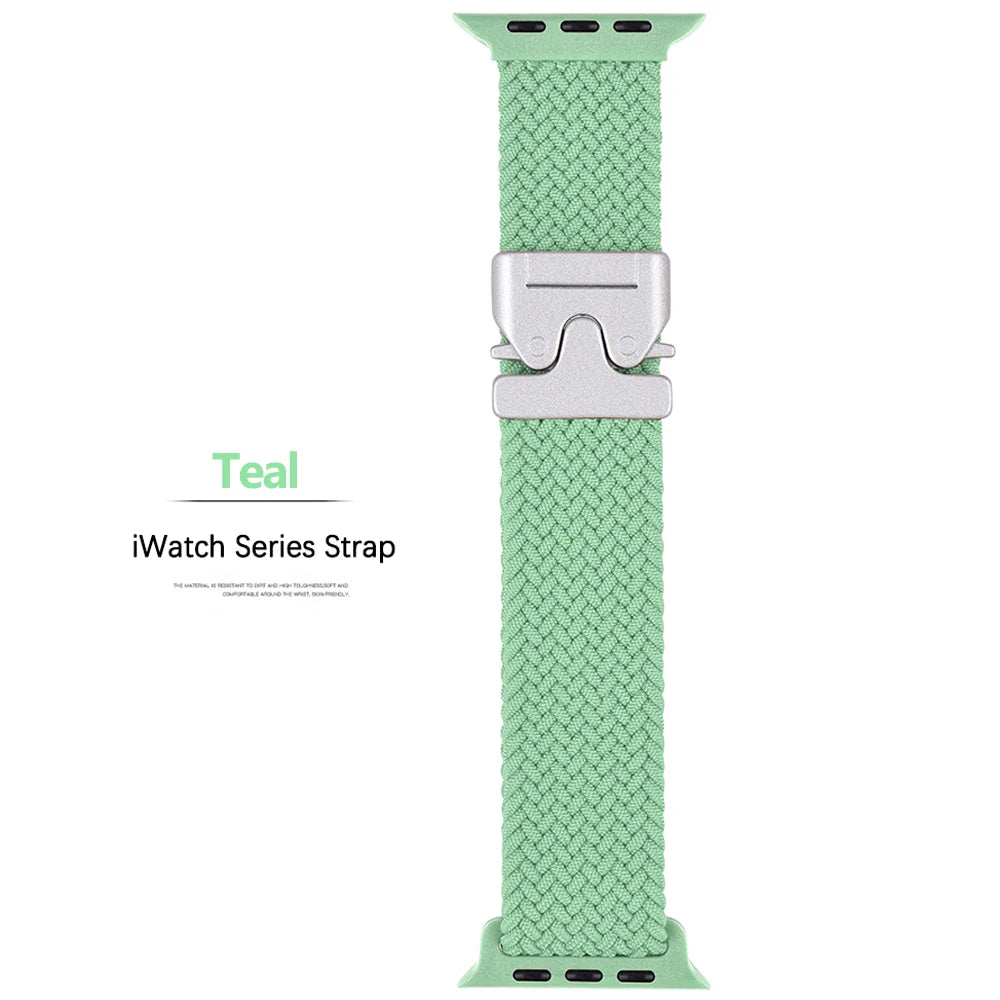 Nylon Parachute Strap for Apple Watch 41–49mm iWatch Ultra/Series 6–11 SE3
