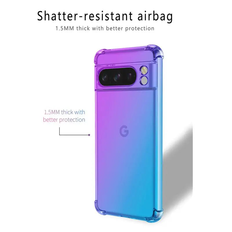 Gradient Airbag TPU Shockproof Case for Google Pixel 9 Pro XL 8A 8 7A 7 6A
