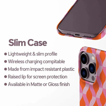 Luxury Wave Stripe Case for iPhone 17–7 | Elegant Double-Layer Protective Cover
