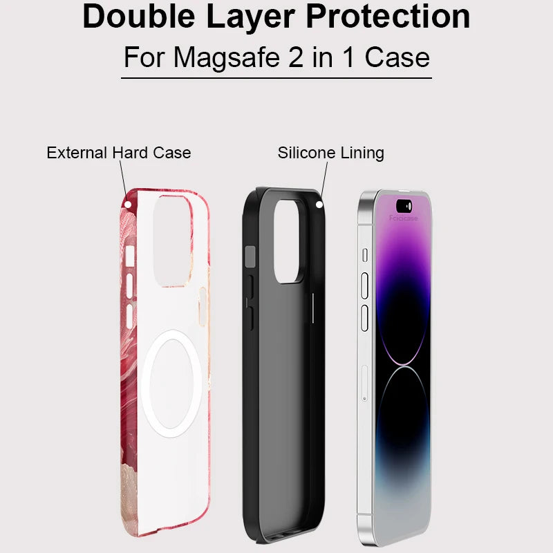 Art Painting MagSafe Case for iPhone 16–11 | Magnetic Shockproof Matte Cover