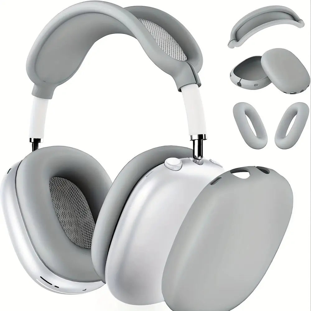 3 in 1 Soft Silicone Skin Protector Case for AirPods Max, Shockproof Earphone Cover