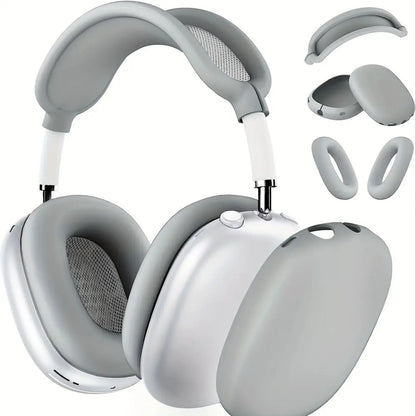 3 in 1 Soft Silicone Skin Protector Case for AirPods Max, Shockproof Earphone Cover