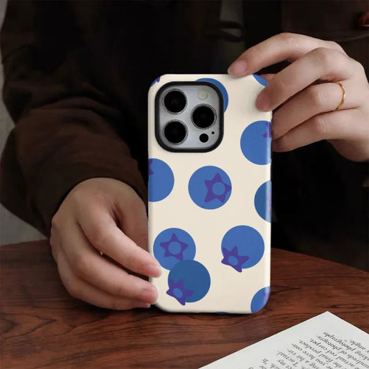 Fresh Blueberries Phone Case for iPhone 17 16 Pro Max 15 14 13 12 XR 7 Plus