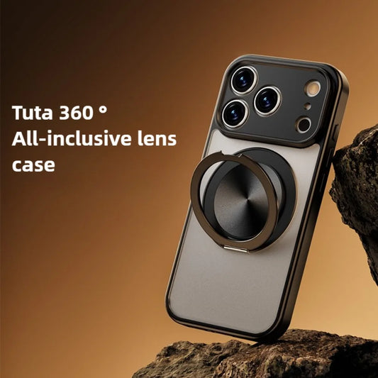 Matte Clear MagSafe Case for iPhone 17 Air 16E 16 15 14 13 12 Pro Max with 360° Stand