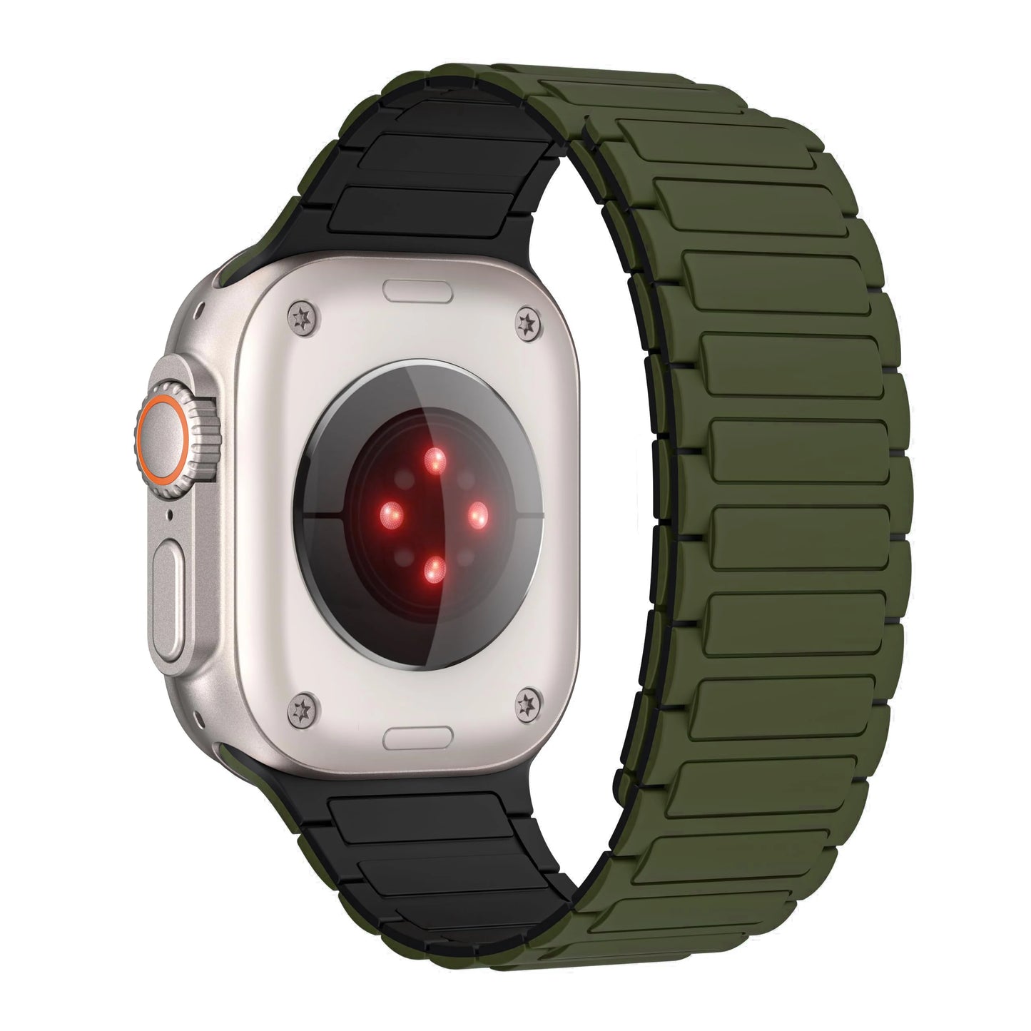 Silicone Magnetic Band for Apple Watch Ultra 3/2 – iWatch Series 6–11 SE