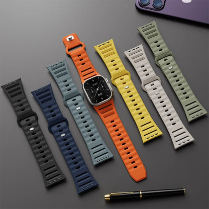Sport Silicone Strap for Apple Watch Ultra 2 & Series 9–6 | 49–42mm Band