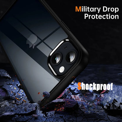 Shockproof Lanyard Phone Case for iPhone 6–15 Pro Max – Clear Back Cover