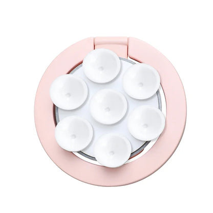 MagSafe Suction Cup Magnet Holder with Rotating Ring Stand for iPhone 12–15