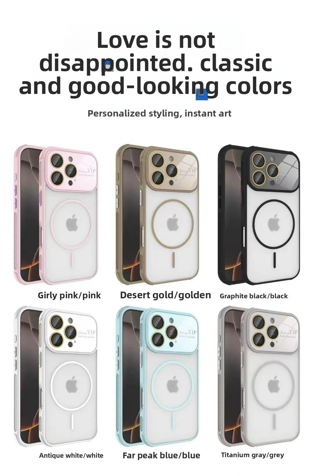 Shockproof Magnetic Case with Full Lens Protection – For iPhone 16–17 Air Pro Max