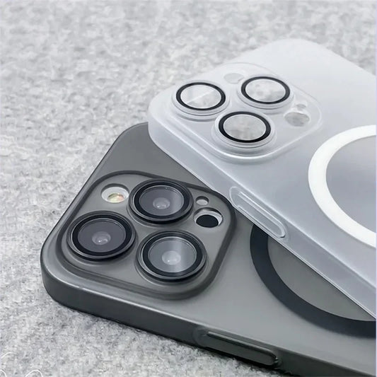 Ultra Thin Matte MagSafe Case for iPhone 17 16 15 14 13 12 Pro Max Lens
