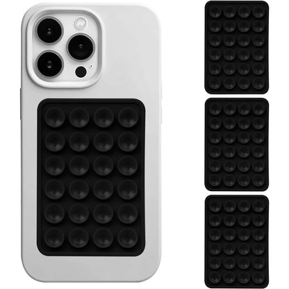 3-Pack Silicone Suction Phone Mount for iPhone Android Mirror Shower Hands-Free