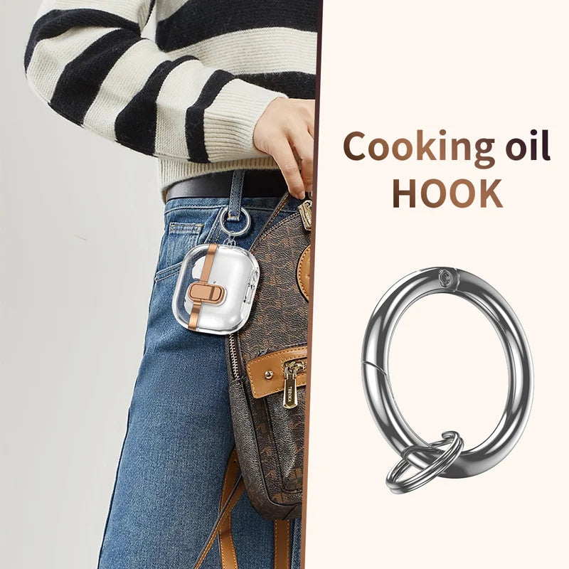 Transparent Lock Case for Samsung Galaxy Buds 3/3 Pro – Anti-Fall Protective Cover