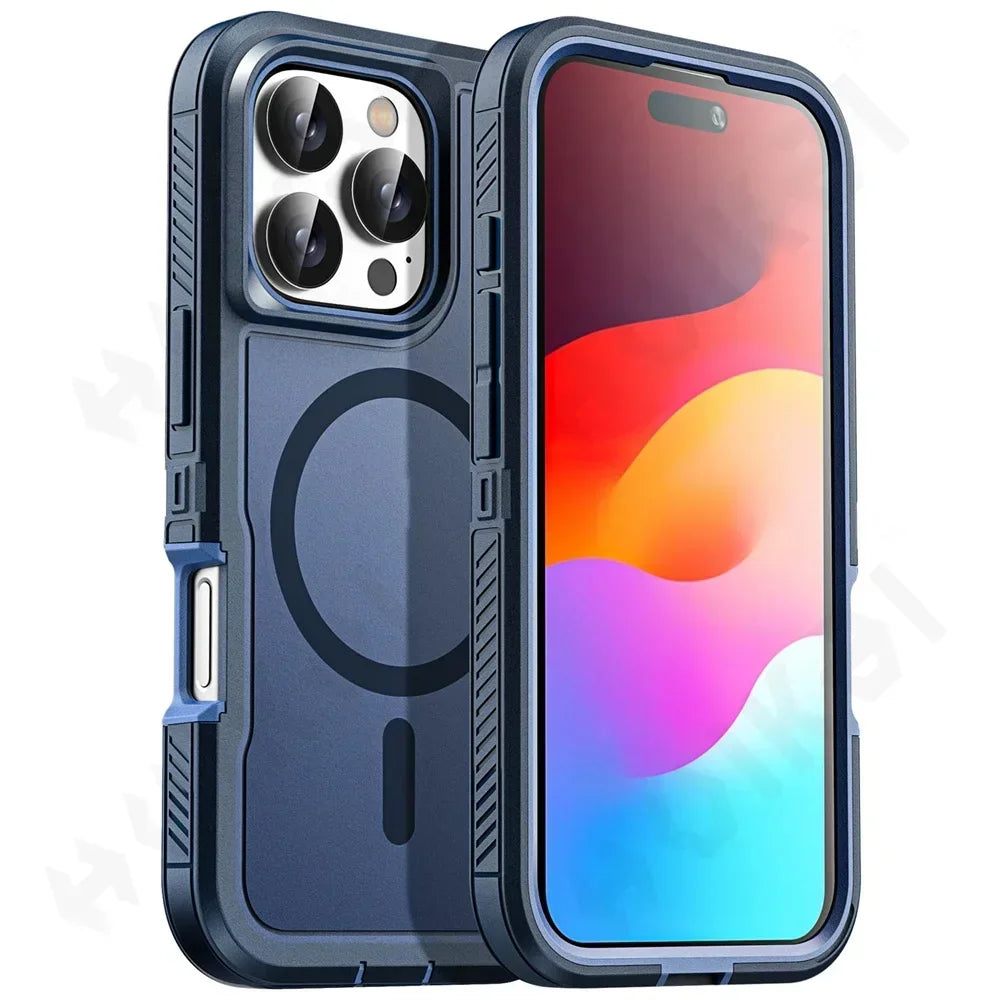 Heavy Duty Kickstand Case for iPhone 13 12 11 Pro Max Plus – Shockproof