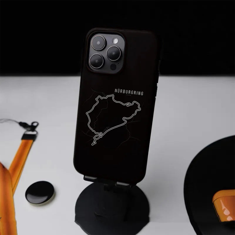 F1 Simple Glossy Case for iPhone 16 Pro Max–7 Plus | 2-in-1 Tough Cover