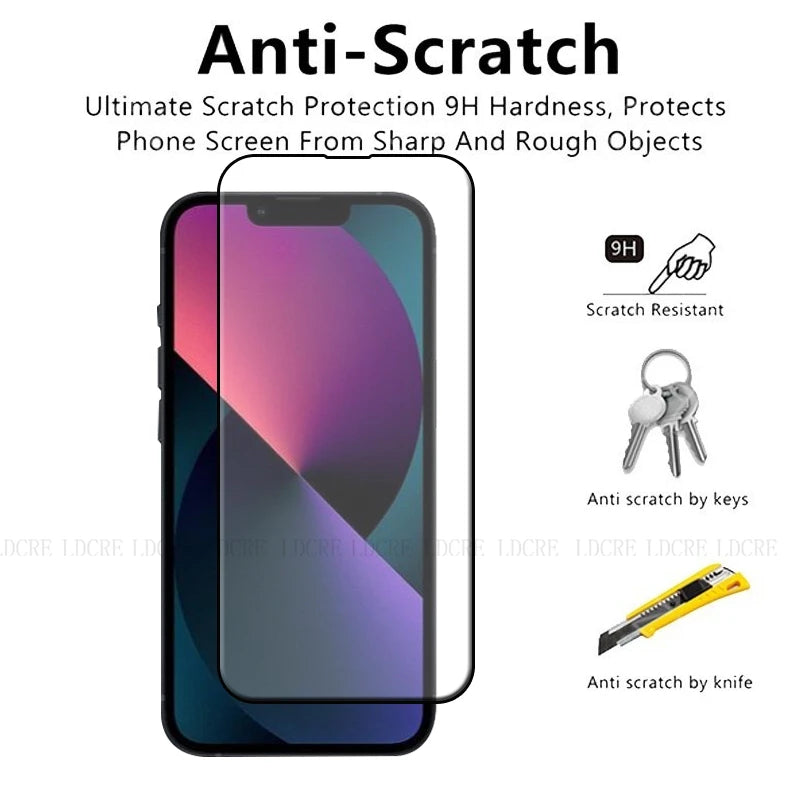 4-Pack Full Cover Tempered Glass Screen Protector for iPhone 16e – 9H HD