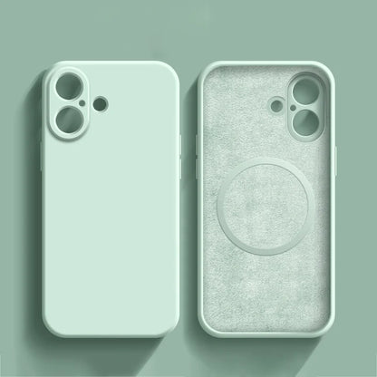 Magnetic Silicone Protective Case for iPhone 15 Pro Max / 14 Plus