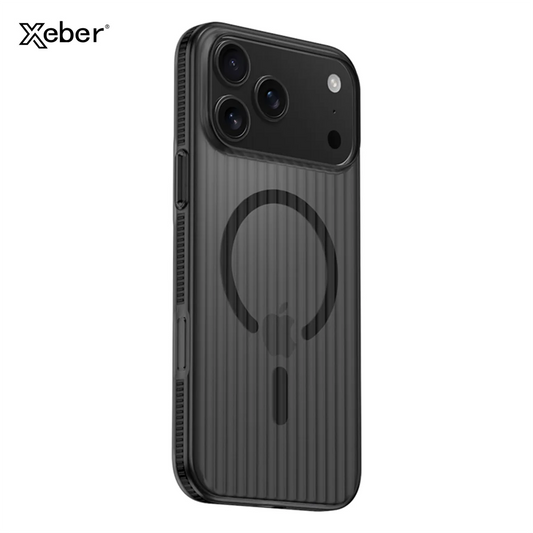 Corrugated Pattern Magsafe Magnetic Wireless Charge Case For iPhone 17-15 Pro Max