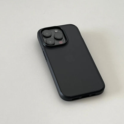 Armor Matte Shockproof Case for iPhone 16 15 14 Pro Max – Black