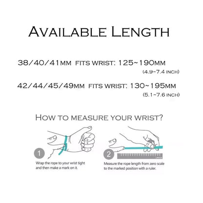 Ocean Silicone Sport Band for Apple Watch 3–Ultra 2, 40–49mm Series 10–4 Adjustable Strap