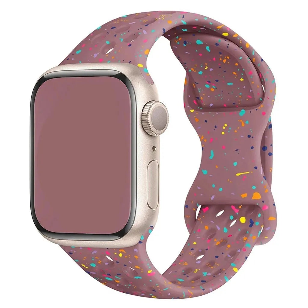 Transparent Silicone Bracelet Band for Apple Watch Ultra 2 & Series 10–5