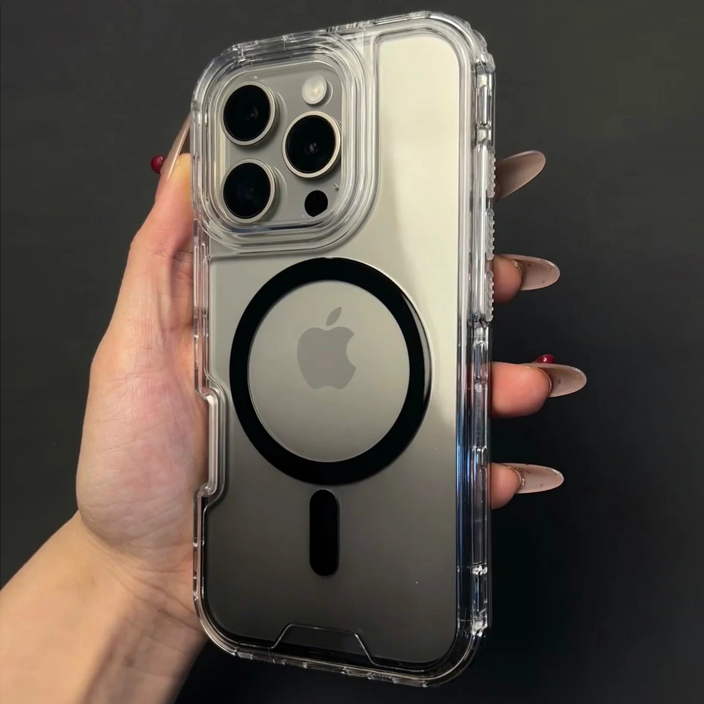 Heavy Duty 3in1 Magnetic Armor Shockproof Case For iPhone 16 15 14 13 12