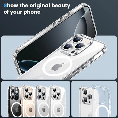 Anti-Yellowing Clear MagSafe Case for iPhone 16 15 14 13 12 11 SE