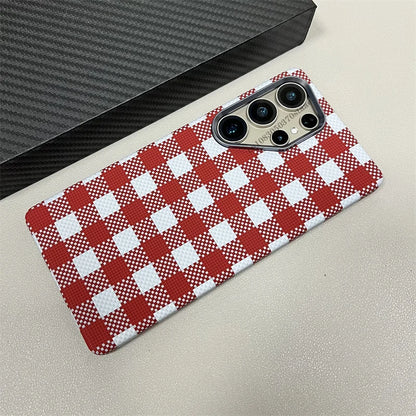 Luxury Carbon Fiber MagSafe Case for Samsung Galaxy S25/S24 Ultra Plus – Hard Cover