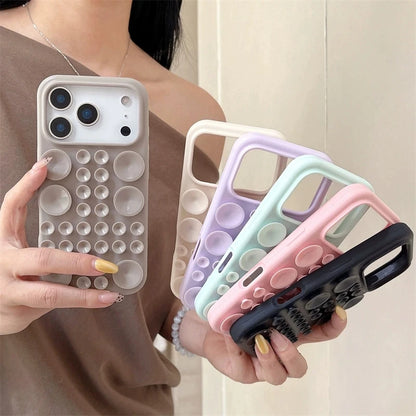 Korean Candy Color Stand Case for iPhone 17 Air 16 15 14 13 Pro Max Silicone