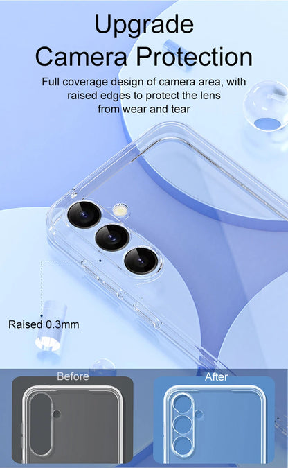 Full Camera Protection Silicone Case for Samsung Galaxy S25/S24/S23/S22/A Series