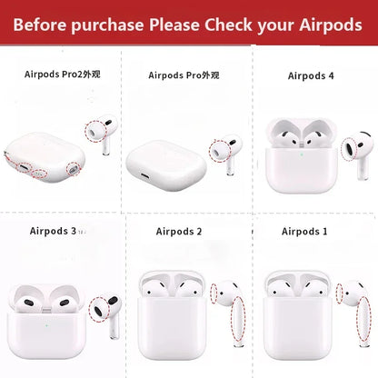 Security Lock Shockproof Cover for AirPods Pro 2 & 3, 2nd Gen 2023 Protective Case