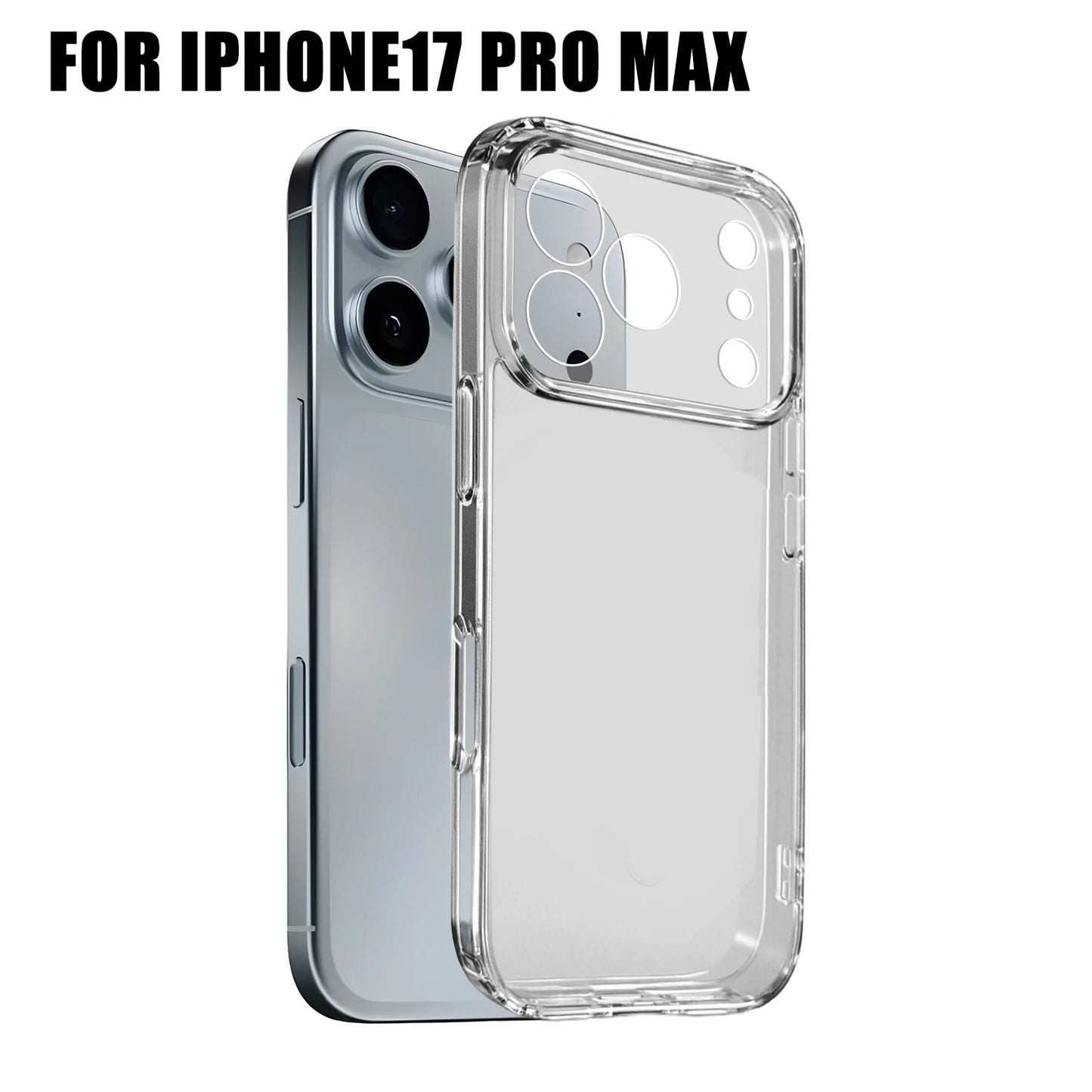 Transparent Shockproof Case for iPhone 17 Air & 17 Pro Max Anti-Fall Clear Cover