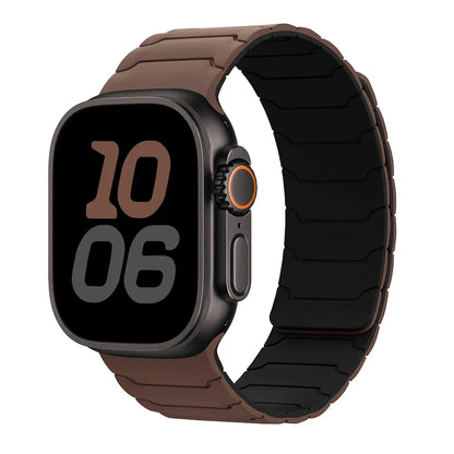 Magnetic Silicone Strap for Apple Watch Ultra 2, Series 10/9/8/7 (49mm-38mm)