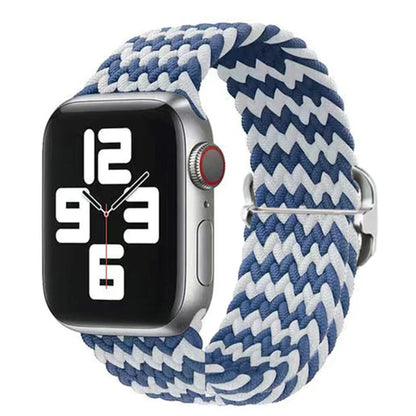 Elastic Braided Strap for Apple Watch Ultra 49mm and Series 9–SE, 45–38mm