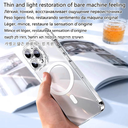 Full Back MagSafe Case for iPhone 17 Air 16 15 14 13 12 11 Pro Max + Lens