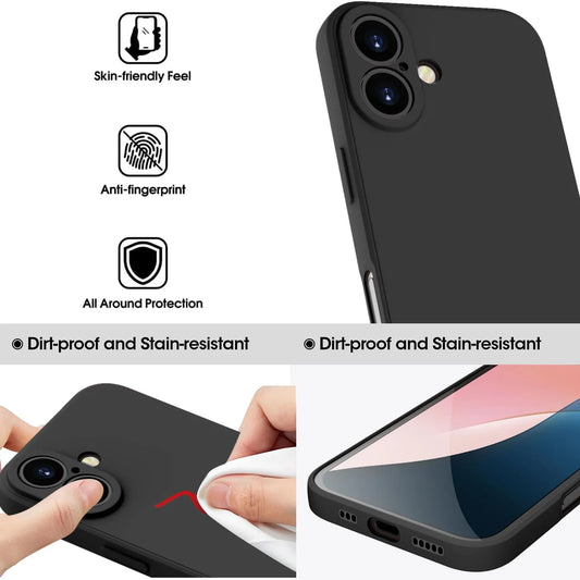 Liquid Silicone Shockproof Case for iPhone 17 16 15 14 13 12 11 Series