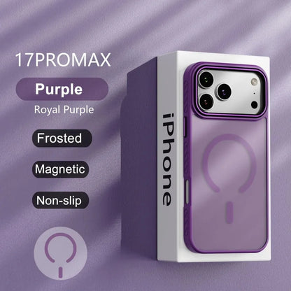 Matte Transparent MagSafe Case for iPhone 17 16 15 14 13 Pro Max Plus Air