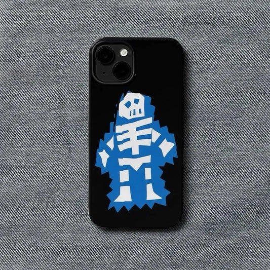 Korean Abstract Skeleton Phone Case for iPhone 16–7 Pro Max Y2K Style