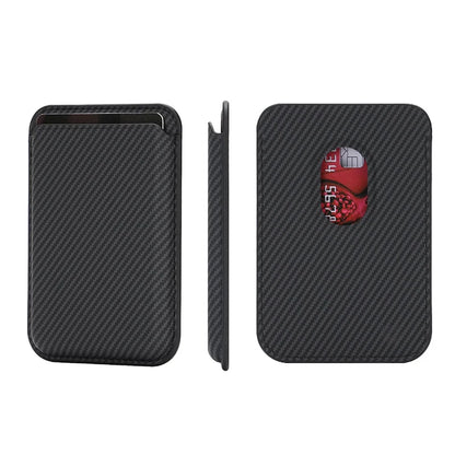 Carbon Fiber MagSafe Wallet Card Holder for iPhone 17–12 Pro Max